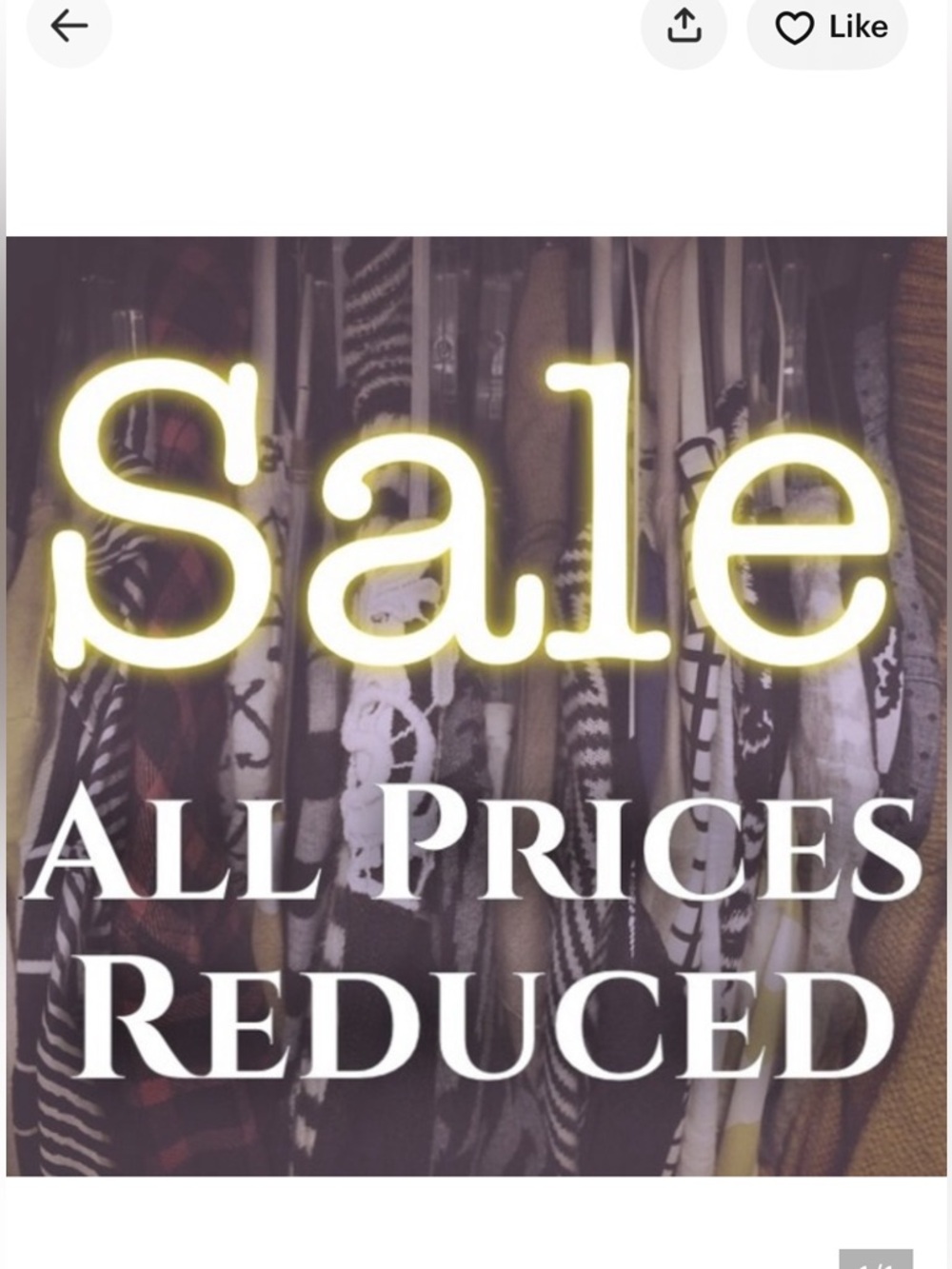 Sale Graphic - Neutral Clothing Rack Image
